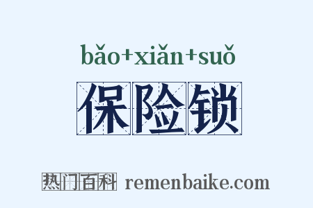 保险锁是什么意思的图片